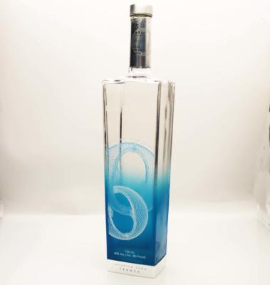 China Base gruesa pesada de capa del SGS FDA de la botella de vidrio de la vodka de la pendiente 25oz en venta