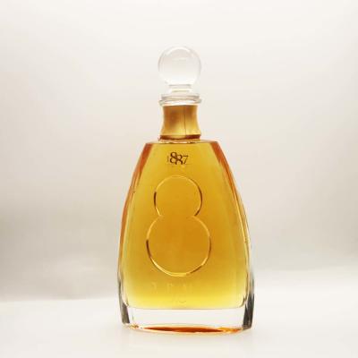 China 0.75L Brandy Glass Bottle 240mm High for sale