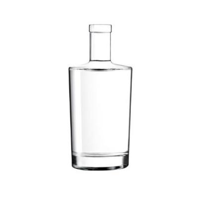 China 0.7L 0.75L Neos Fancy Glass Liquor Bottles With Cork Neck for sale
