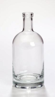 China Vinolok Glass Gin Bottle Flint Glass 500ml 700ml Hot Stamping for sale