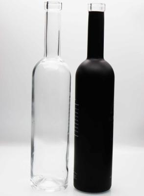 China OEM Vodka Whiskey Glass Bottle Flint Glass Bottle Full Coated Painting Printing for sale