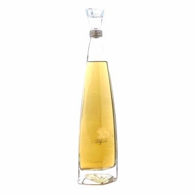 China Crystal Tequila Glass Bottle Gold Foiled 500ml 700ml 1750ml Te koop