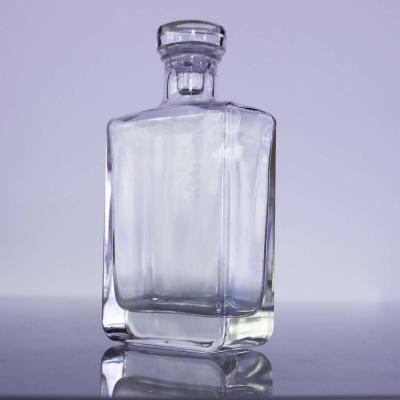 China Bourbon XO Mini Spirit Bottle Premium Clear Glass Whiskey Bottles for sale