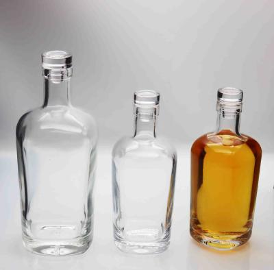 China 25OZ Glass Spirit Bottle VODKA Champagne Super Flint Glass Bottle Vinolok Glass Closures for sale