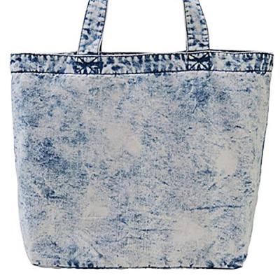China 370gsm Spring Summer Fabrics Totebag Enzyme Wash Denim Fabric 60 Inch Width for sale