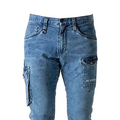China Spring Summer Cool Fabric Ice Touch Denim Cargo Pants Material 280gsm 60 inch Width for sale