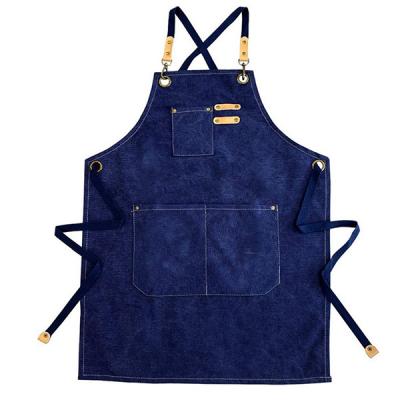 China 460gsm Fall Winter Cotton Fabric Denim Kitchen Apron Fabric 7X7 57/58 Inch Width for sale