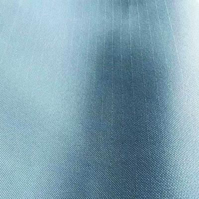 China Anti Static Functional Fabrics Polyester Weave White Yarn 150Dx200D 112*56 120gsm for sale