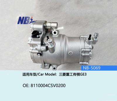 China Compresor de aire acondicionado para vehículos eléctricos 8110004CSV0200 Trumpchi GE3 en venta