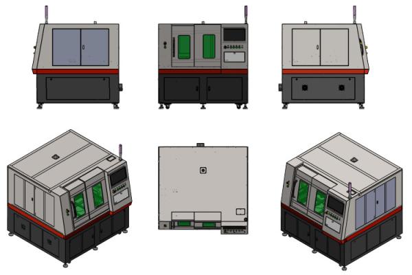 Quality Water Cooling Laser Drilling Machine 400mm/s 800*800mm For Glass Panel for sale