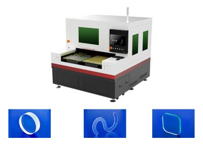 China Máquina de corte láser de doble mesa de picosegundos infrarrojos 80W para filtros ópticos en venta