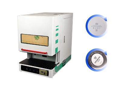 China Safty Enclosed Fiber Laser Marking Machine 20W 50W Easy Operate for sale