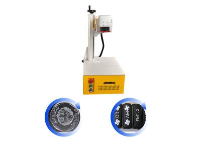 China Yellow Mini Portable UV Laser Marking Machine 5W For Marking EVA And Placstic for sale