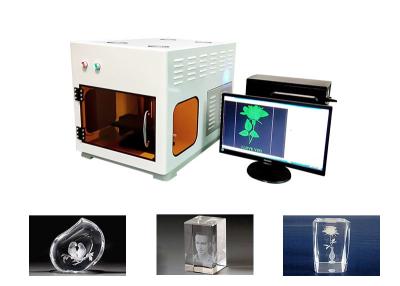 China Mini 3D Crystal Laser Engraving Machine Luchtkoeling 300000 punten/min Maximale Gravure Speed Te koop