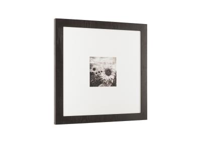 China Single Openings 10x10 Inch Gallery Photo Frame In Antique Bushed Black for sale