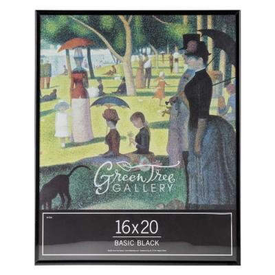 China 16 x 20 Basic Pure Black Wood Poster Frame / Concert , Movie Theater Poster Frames for sale