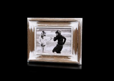 China Light Coffee Color Wood Art Frames / Handmade Wood Picture Frames With Light Burning Surface for sale