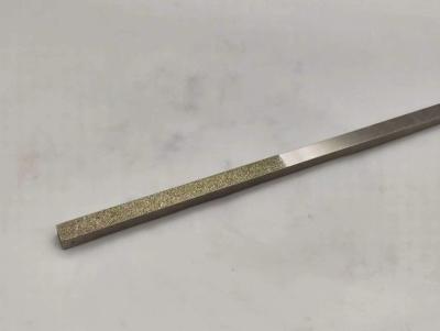 China Rectangle Electroplated Diamond Hand File Length 220 Diamond Grit Number 120//140 for sale