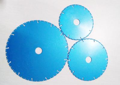 China Stone Blue Electroplated Diamond Blade Resin Bonded High Machining Accuracy for sale