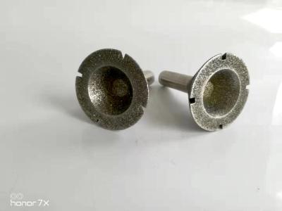 China Conical Length 35mm Width15mm Diamond Grinding Head 100 Grit Abrasion Resistance for sale