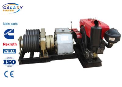 China Rated Power 18kw Cableway Pulling Machine Equipment , 50 KN Cable Pulling Tools Equipment for sale