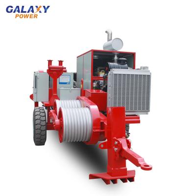 China 12t Cable Pulling Transmission Line Equipment 129kw 173hp Hydraulic Puller for sale