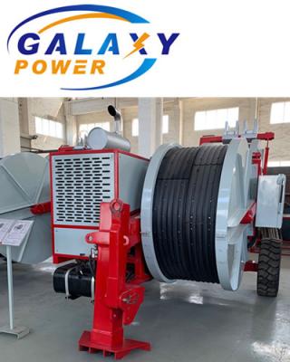 China 6 Ton Hydraulic Puller Winch Transmission Wire Pulling Equipment In Overhead Line for sale