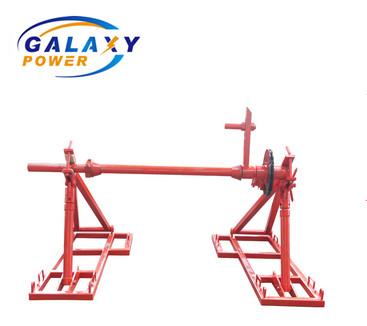 China Drum Hole 103mm 4 Ton Hydraulic Drum Lifting Stand Overhead Line Tool for sale