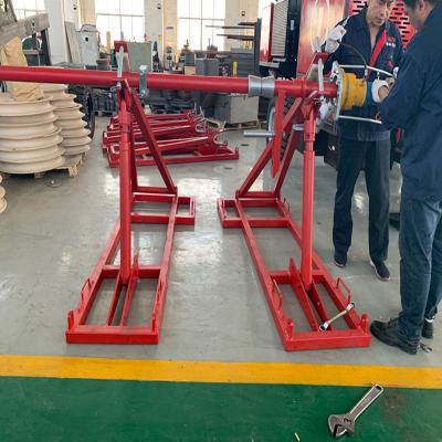 China 8 Ton Cable Drum Stand Lifting Jack Getriebe-Unkosten-Linie Werkzeug zu verkaufen