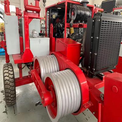 China GS60KN Red Color Max Intermittent 6Ton Hydraulic Puller Stringing Equipment for sale