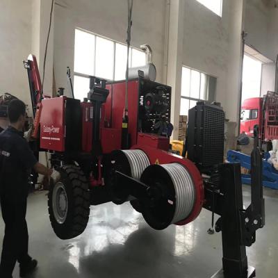 China 8 Groove GS90KN 9 Ton Hydraulic Puller Cable Stringing Equipment for sale