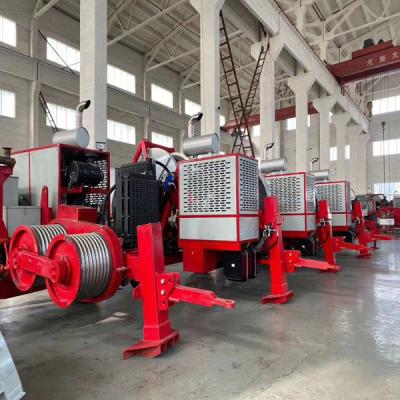 China Transmission Power Lines Max 120KN 12T Hydraulic Cable Puller Machine for sale