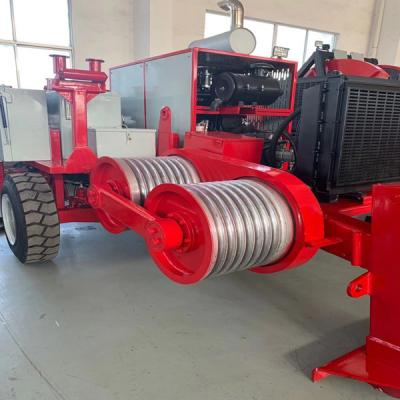 China Pulling 330KV ADSS Cable 8 Grooves 90KN Power Line Stringing Equipment for sale