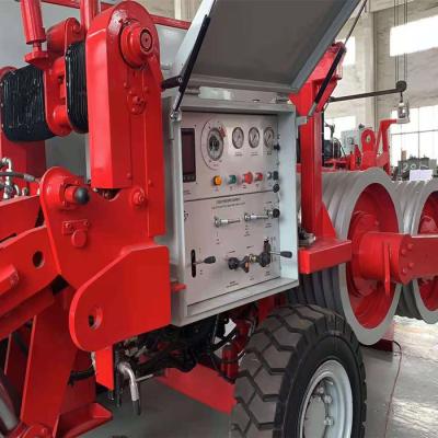 China 16Ton Bull-Wheel 10 Grooves Hydraulic Puller Overhead Stringing Equipment for sale