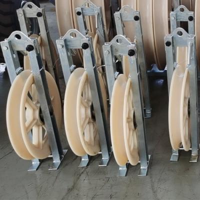 Китай Пилотная надземная веревочка колеса нейлона провода 508mm одиночная шнуруя блок продается