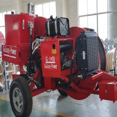 China Pulling  Cable Single Conductor Earth Wire Tensioner Stringing Machine for sale