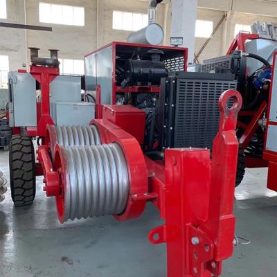 China 118KW(158hp) Max Pull Force 9Ton Transmission Line Stringing Equipment for sale