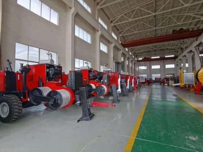 China Max Pulling 220KN Bull-Wheel Diesel Hydraulic Cable Stringing Equipment for sale