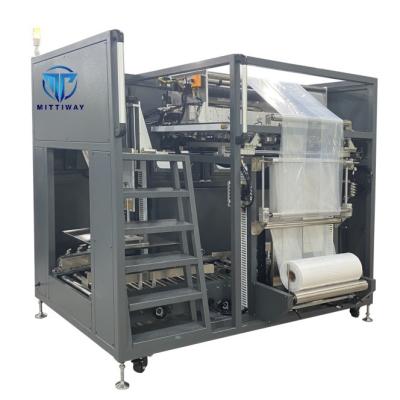 China Máquina de embalagem de sacos de polipropileno de inserção Máquina de dobragem automática de alta velocidade à venda