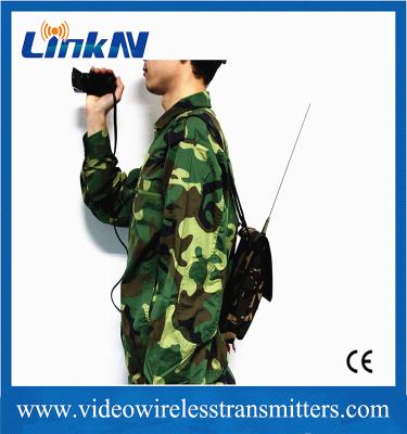 China Military Tactical Manpack COFDM Transmitter HDMI & CVBS Two-way Intercom AES256 Encryption 2W Output Power for sale