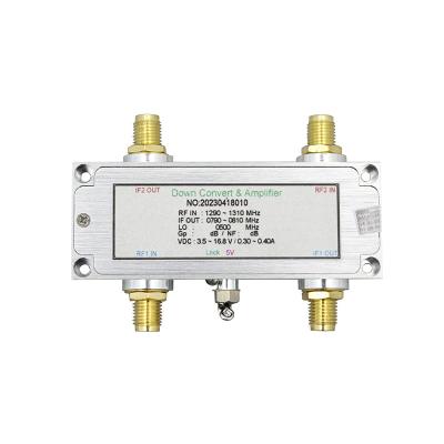 China RF Downconverter Dual Channel 200-3500MHz 5VDC for sale