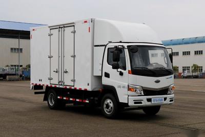 China EV Electric Cargo Container Truck 85kw 230KM With Refrigerated Box for sale