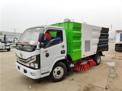 China DONGFENG D6 camión de eliminación de basura barredora de carreteras camión de 130 CV motor de combustible diesel en venta