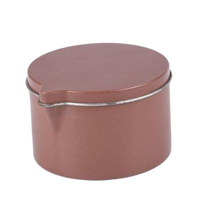 China ODM del OEM del canalón de Tin Can With Lid And de la vela de la hojalata del metal del oro 8Oz en venta