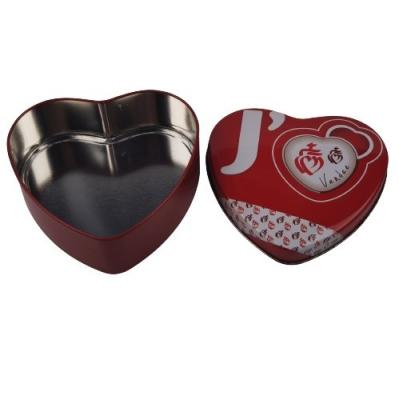 China Luxury Vintage Heart Shaped Chocolate Box Tin Container Packaging OEM ODM for sale