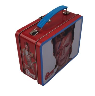 China Het uitstekende Slot van het het Deksel Plastic Handvat van Metaaltin lunch boxes with embossing Te koop