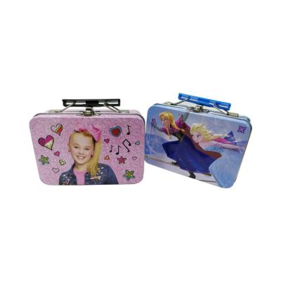 China Customized Offset Printing Tin Lunch Boxes gift tin box Lovely Kid printed for sale