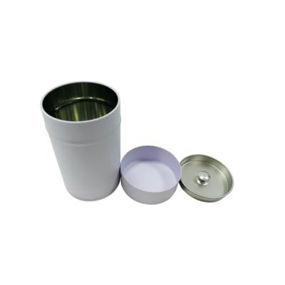 China 65*112mm Round Tea Tin Can With Double Lid Loose Leaf Tea Tin for sale