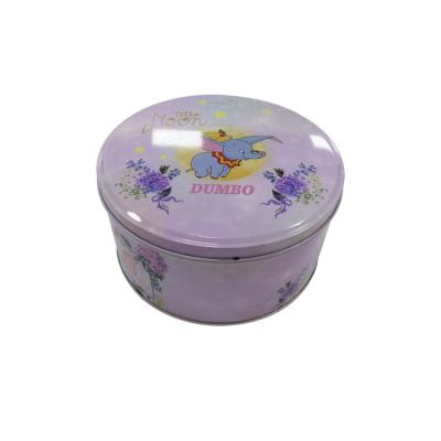 China ISO Vintage Round Tin Containers 150*85mm Cookie Tin Container for sale