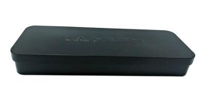 China Empaquetado rectangular de Tin Box Holiday Gift Tin de la Navidad del negro del ISO FDA en venta